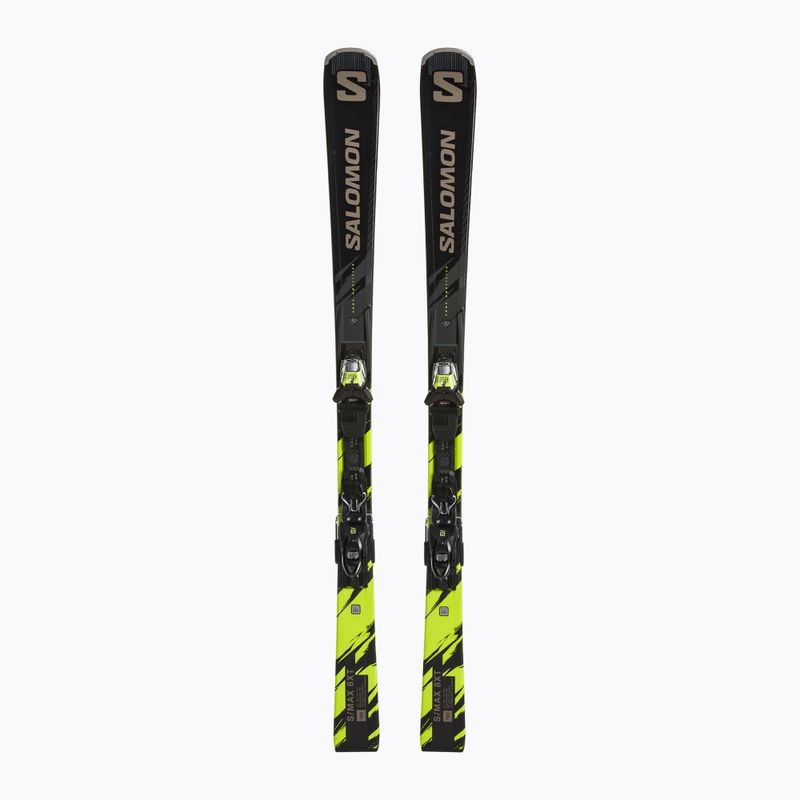 Salomon S/Max 8 XT + M11 GW black/driftwood/safety yellow downhill skis