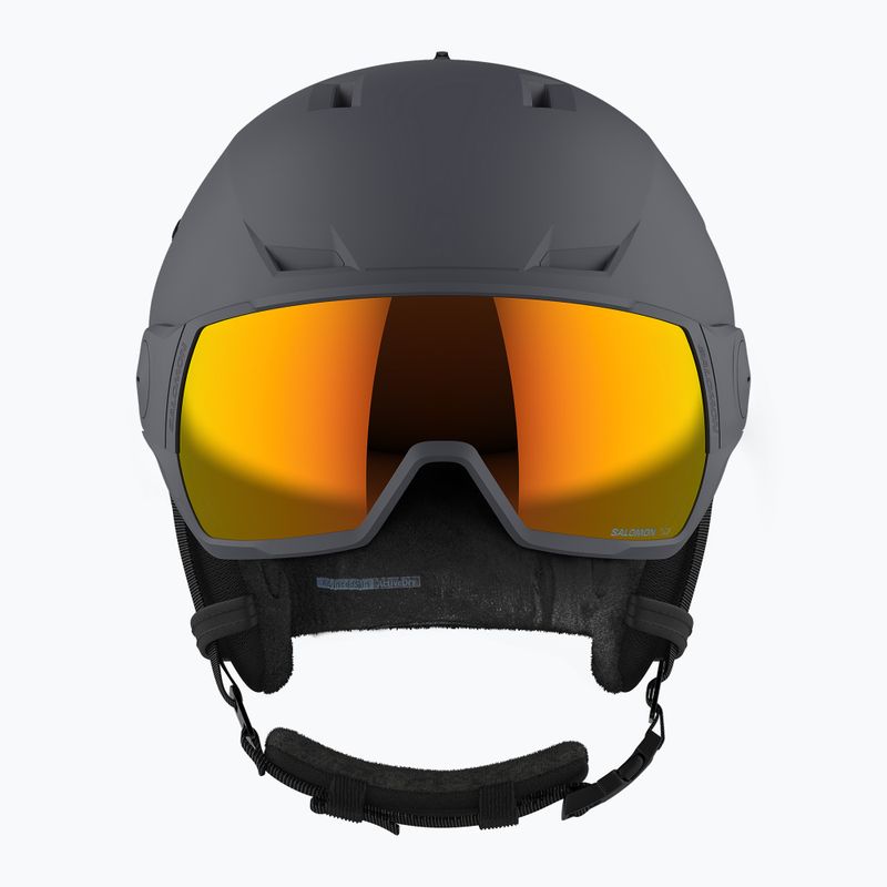 Salomon Pioneer LT Visor S2 ebony/red ski helmet 6