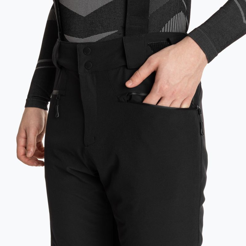 Men's Salomon Edge deep black ski trousers 3