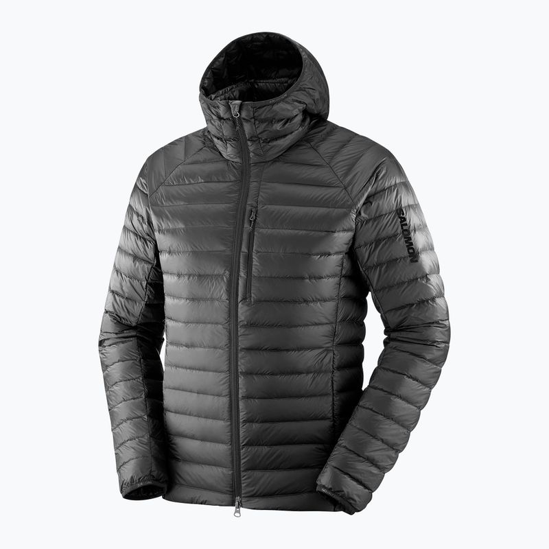 Men's down jacket Salomon Elixir Micro Down Hoodie deep black 5