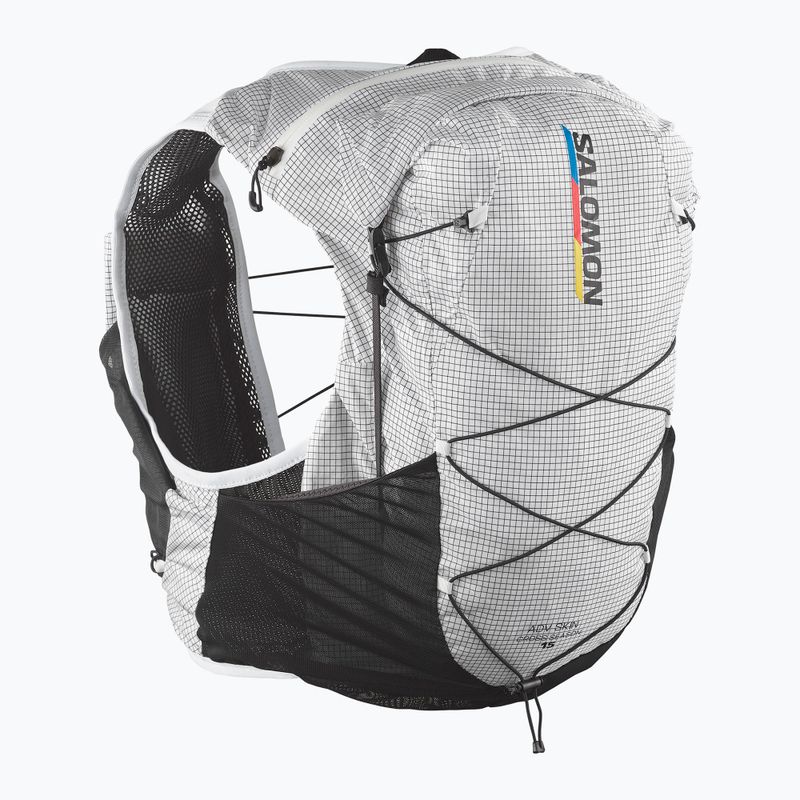 Running backpack Salomon Advance Skin Cross Season Race 15 l white/black 2