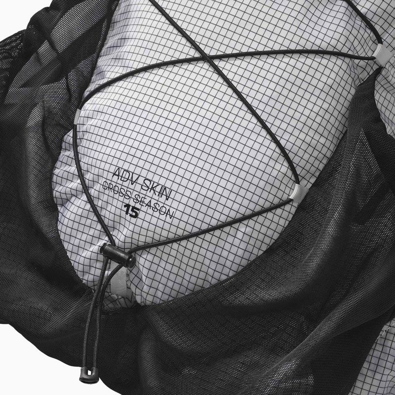 Running backpack Salomon Advance Skin Cross Season Race 15 l white/black 4