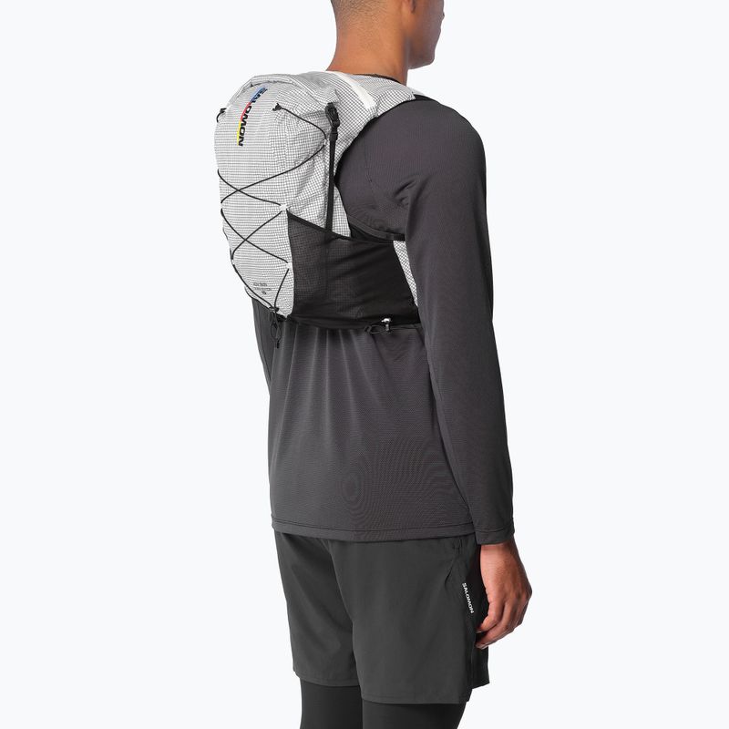 Running backpack Salomon Advance Skin Cross Season Race 15 l white/black 7