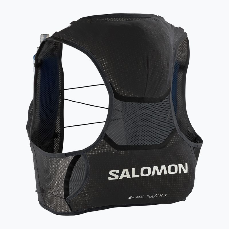 Running vest Salomon S/Lab Pulsar with 3 Flasks black/white 2