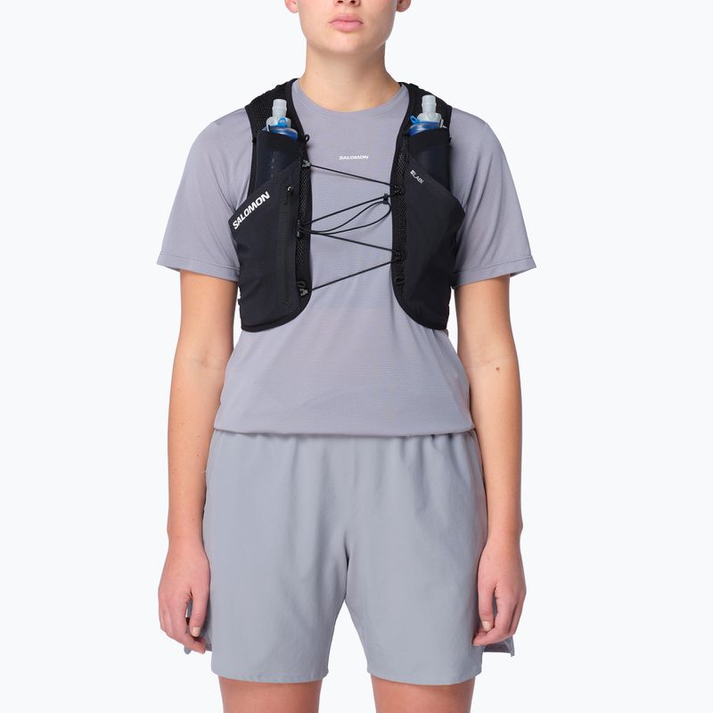 Running vest Salomon S/Lab Pulsar with 3 Flasks black/white 6