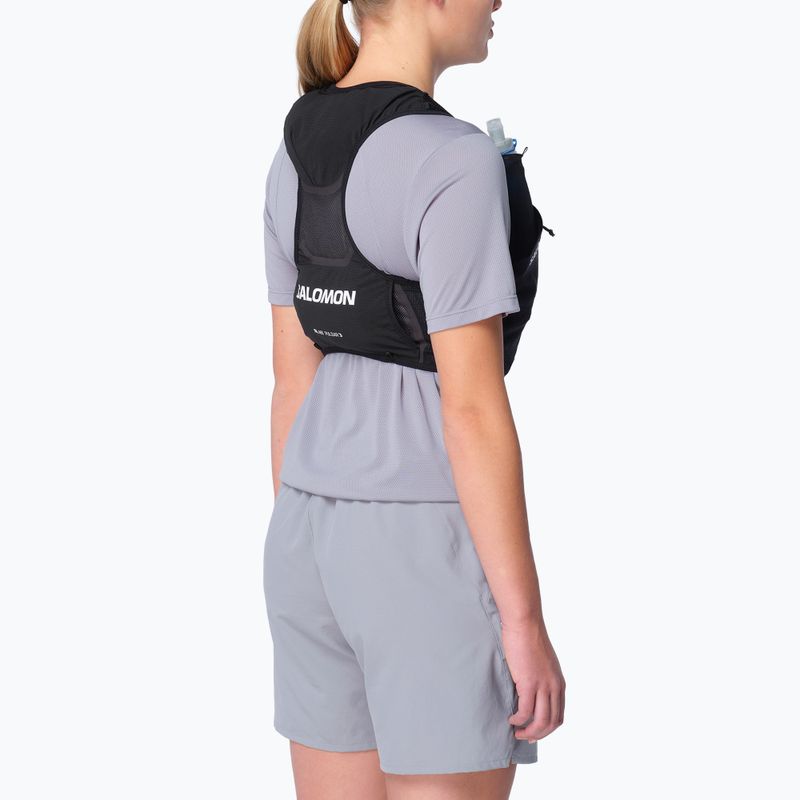 Running vest Salomon S/Lab Pulsar with 3 Flasks black/white 7