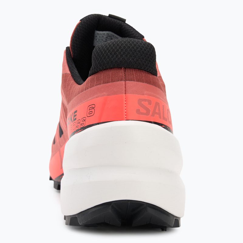 Men's running shoes Salomon Spikecross 6 GTX cow hide/black/neon flame 6