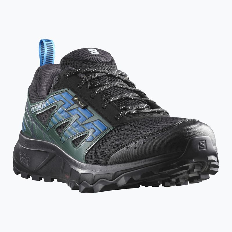 Men's running shoes Salomon Wander GTX black/darkest spruce/ibiza blue