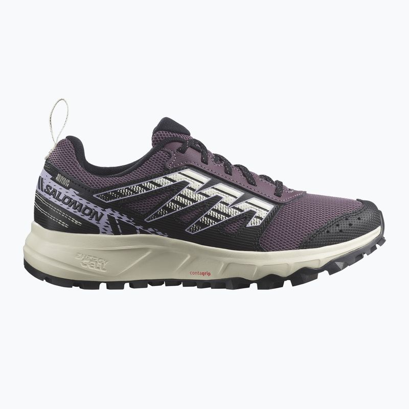 Women's running shoes Salomon Wander moonscape/black/pastel lilac 9