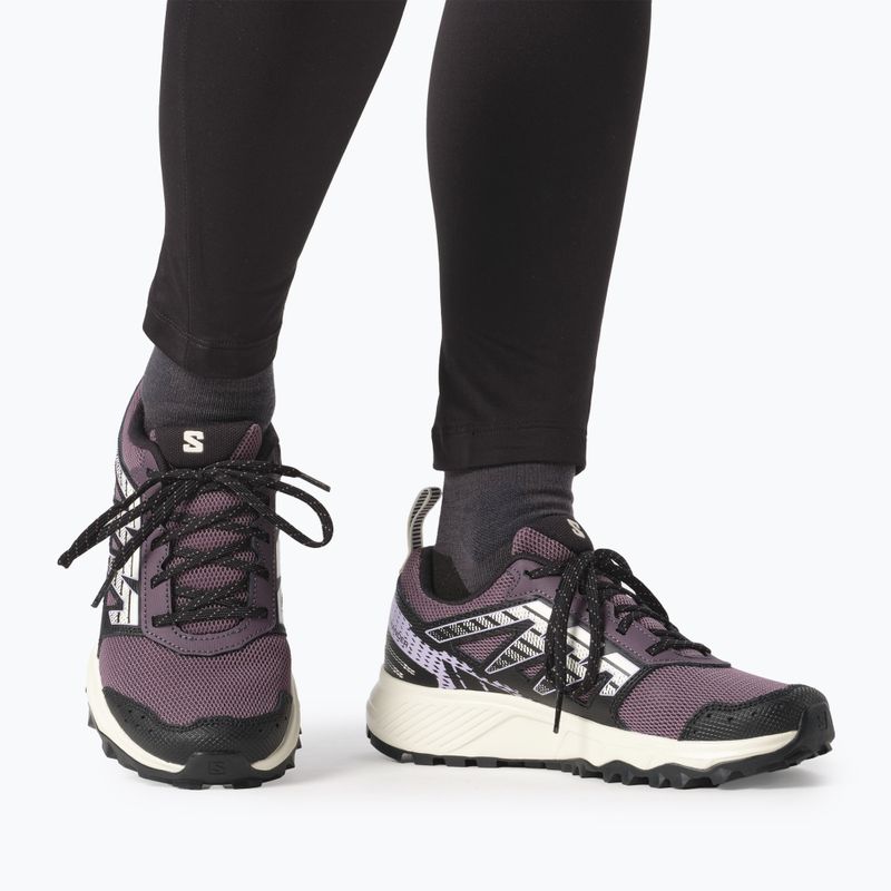 Women's running shoes Salomon Wander moonscape/black/pastel lilac 11