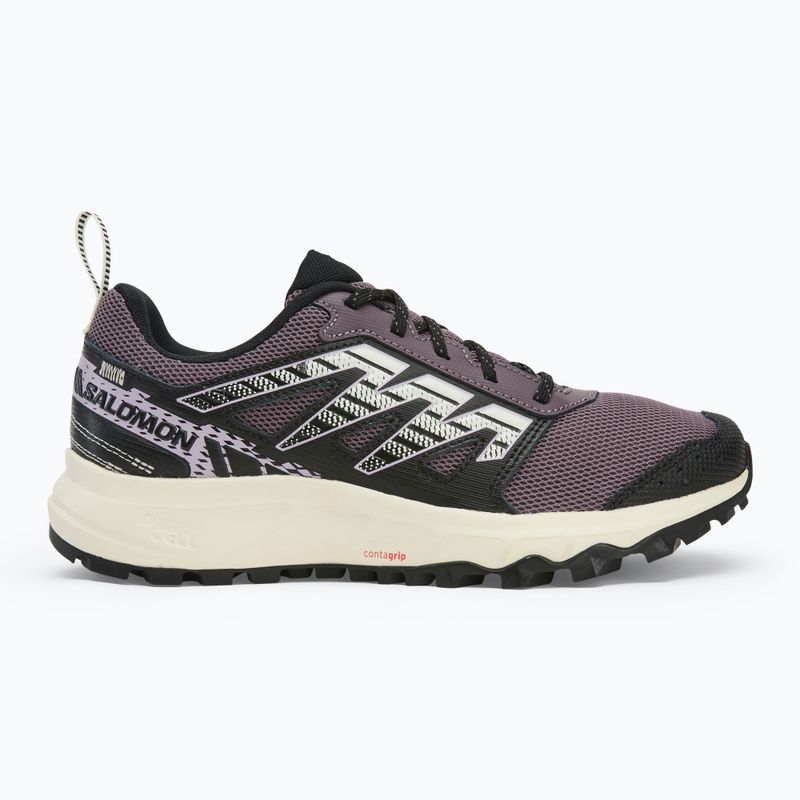 Women's running shoes Salomon Wander moonscape/black/pastel lilac 2