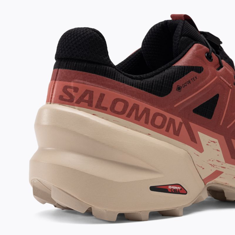 Women's running shoes Salomon Speedcross 6 GTX black/cow hide/faded rose 12
