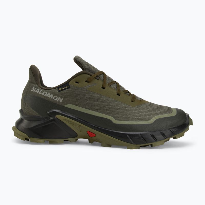 Men's running shoes Salomon Alphacross 5 GTX olive night/black 2