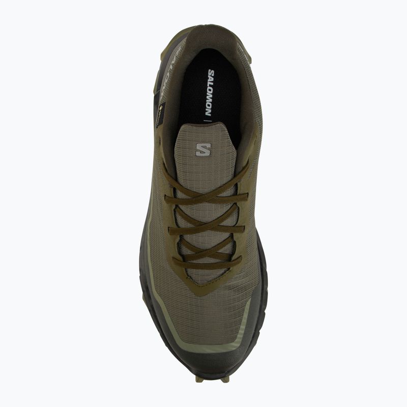 Men's running shoes Salomon Alphacross 5 GTX olive night/black 5