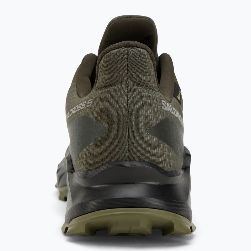 Men's running shoes Salomon Alphacross 5 GTX olive night/black 6