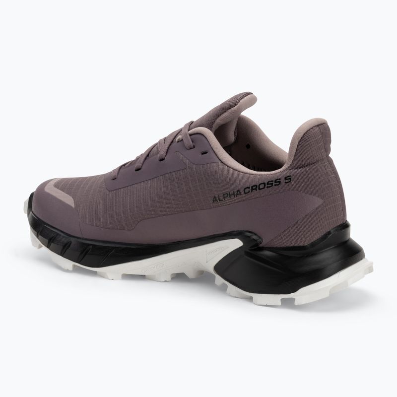 Women's running shoes Salomon Alphacross 5 GTX moonscape/black/white 3