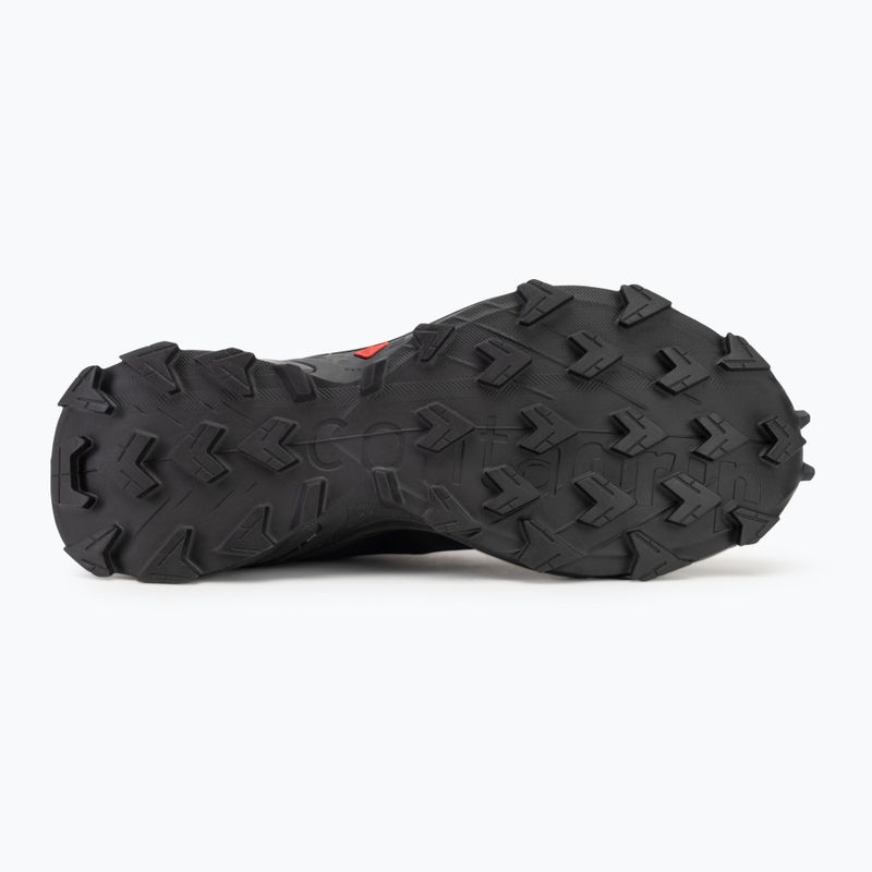 Women's running shoes Salomon Alphacross 5 black/black/ebony 4
