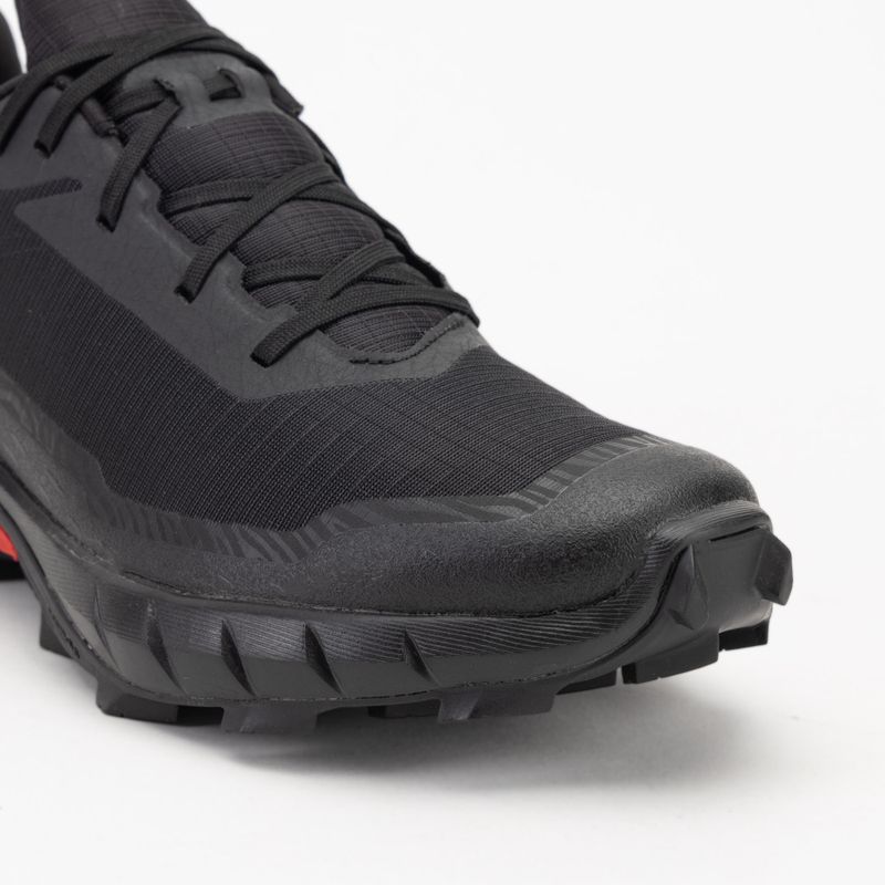 Women's running shoes Salomon Alphacross 5 black/black/ebony 7