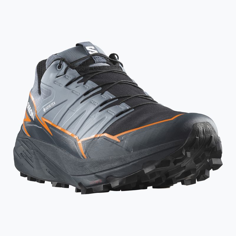 Salomon Thundercross GTX men's running shoes flint stone/carbon/orange pepper