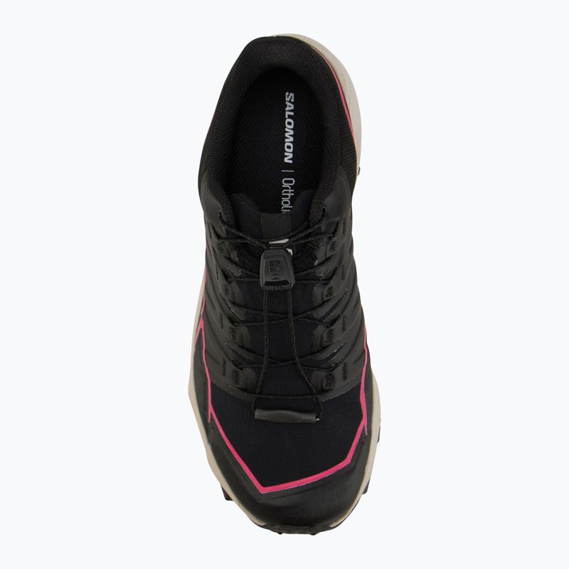 Women's running shoes Salomon Thundercoss GTX black/black/pink 5