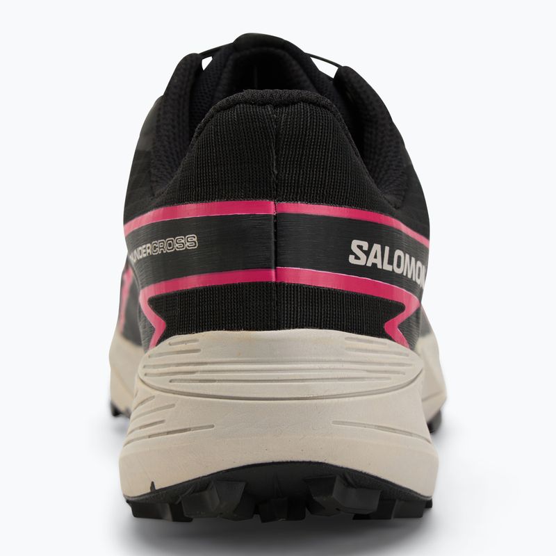 Women's running shoes Salomon Thundercoss GTX black/black/pink 6