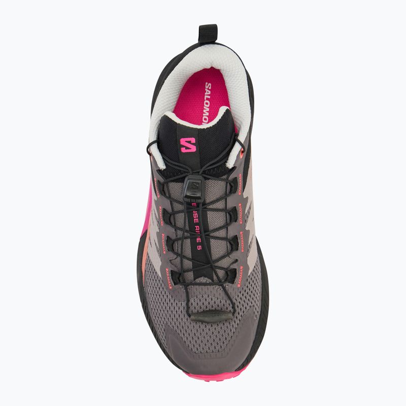 Women's running shoes Salomon Sense Ride 5 plum kitten/black/pink glo 5