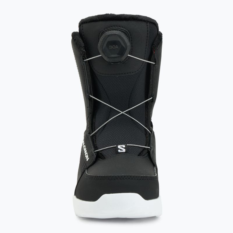 Children's snowboard boots Salomon Whipstar Boa Jr black/black/white 3