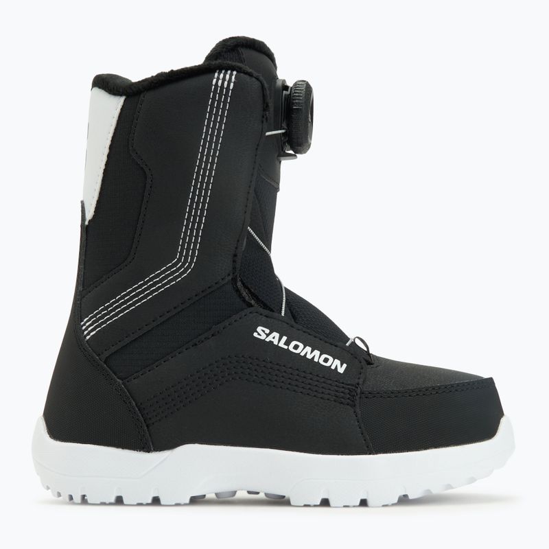 Children's snowboard boots Salomon Whipstar Boa Jr black/black/white 5