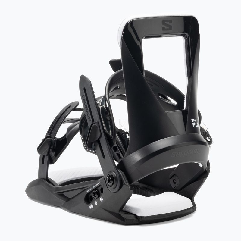 Children's snowboard bindings Salomon The Future black/white 4
