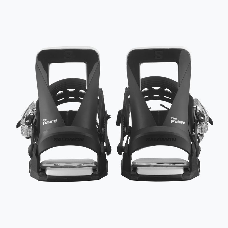 Children's snowboard bindings Salomon The Future black/white 5