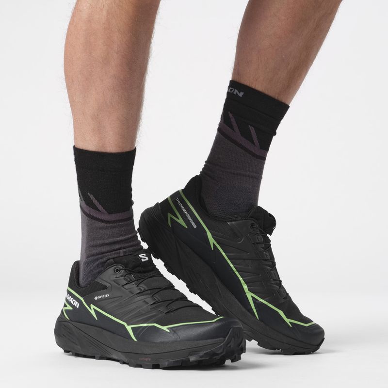 Salomon Speedcross Crew black/ magnet/ quarry running socks 3