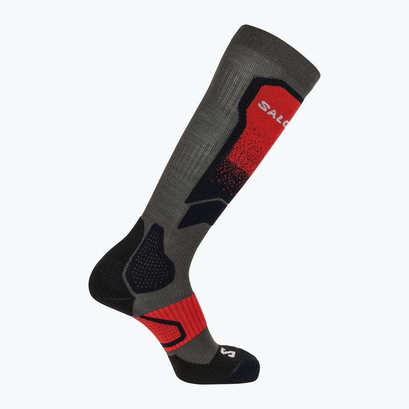 Salomon S/Max ski socks beluga/grenadine/black