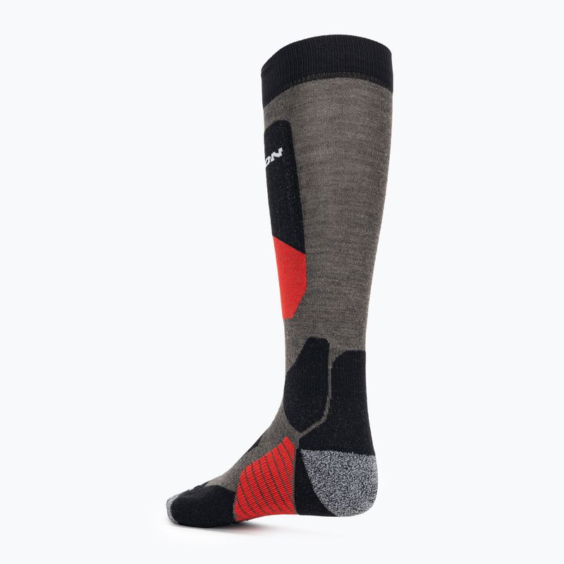 Salomon S/Access ski socks beluga/grenadine/black 2