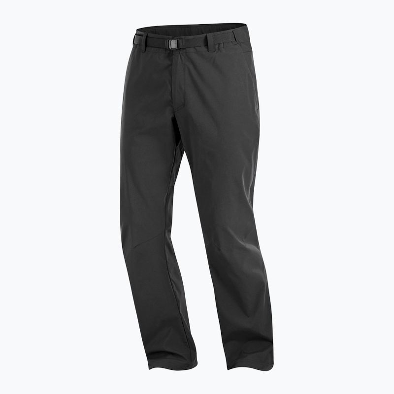 Men's Salomon Outerpath Base deep black rain trousers 7