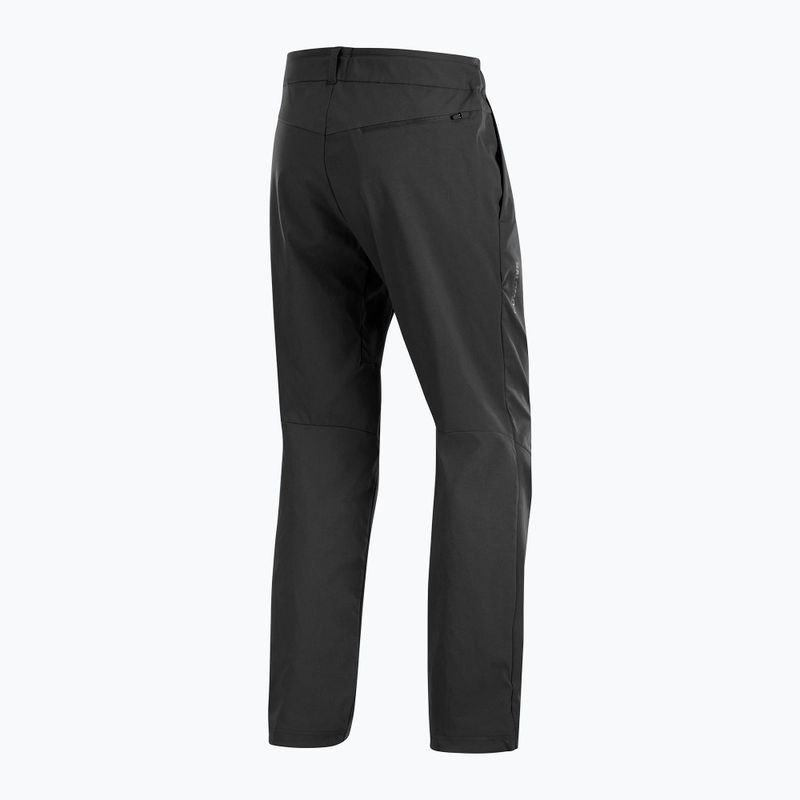 Men's Salomon Outerpath Base deep black rain trousers 8