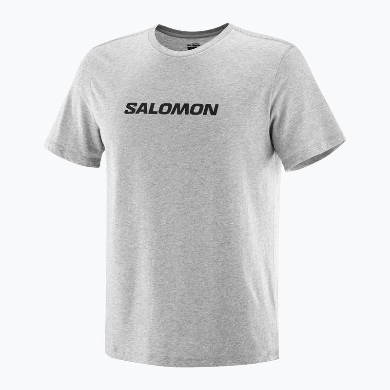 Men's Salomon Logo Performance T-shirt heather grey 3