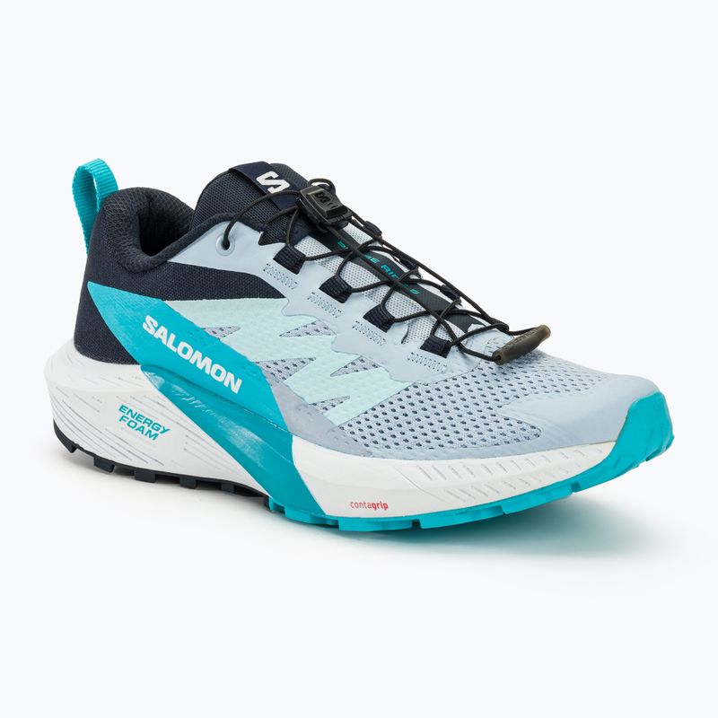 Women's running shoes Salomon Sense Ride 5 cashmere blue/carbon/peacock blue