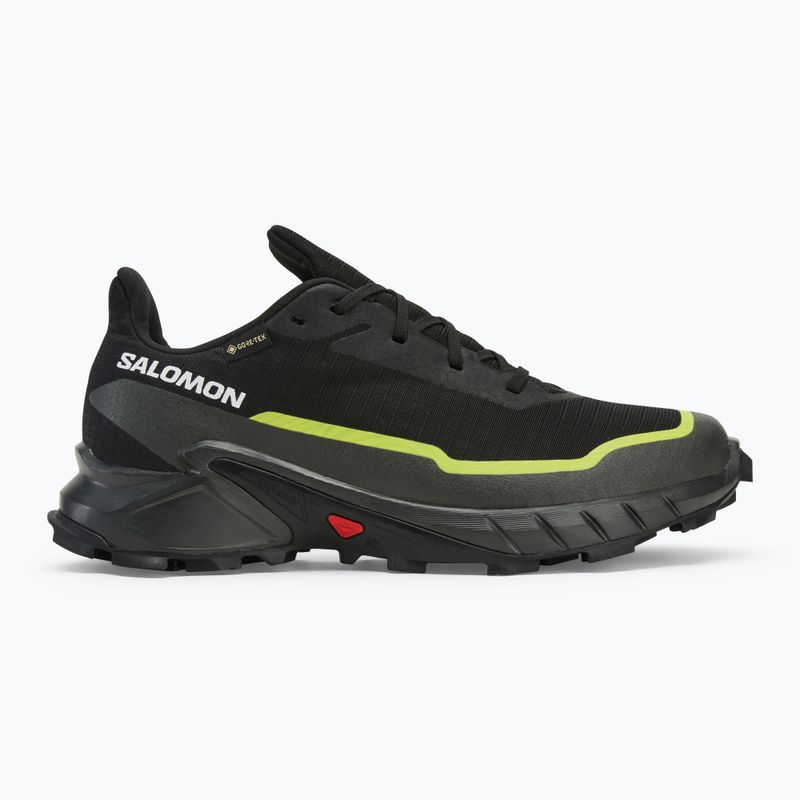 Men's running shoes Salomon Alphacross 5 GTX black/peat/sulphur spring 2