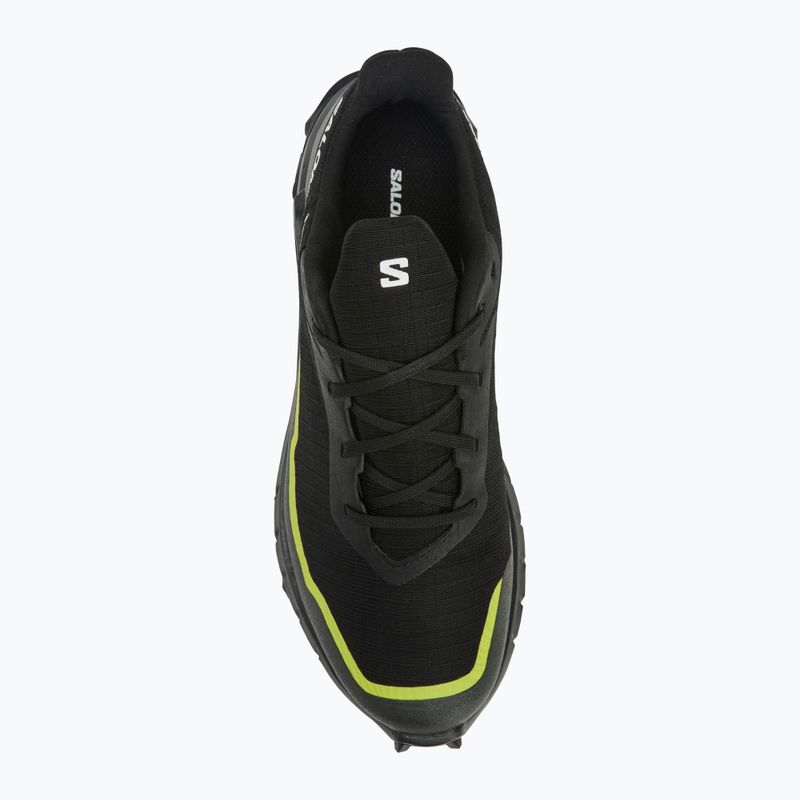 Men's running shoes Salomon Alphacross 5 GTX black/peat/sulphur spring 5