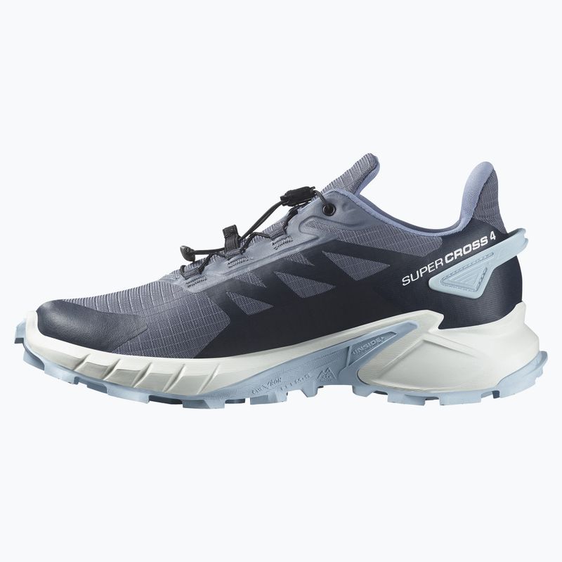 Salomon Supercross 4 women's running shoes grisaille/white/cashmere blue 10