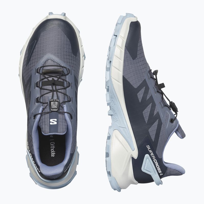 Salomon Supercross 4 women's running shoes grisaille/white/cashmere blue 13