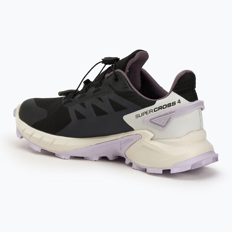 Women's running shoes Salomon Supercross 4 GTX black/vanilla ice /orchid petal 3