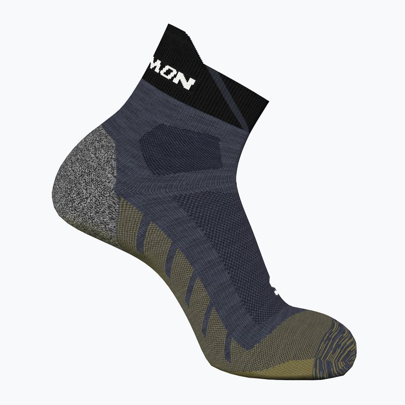Salomon Speedcross Ankle running socks india ink/black/dried herb