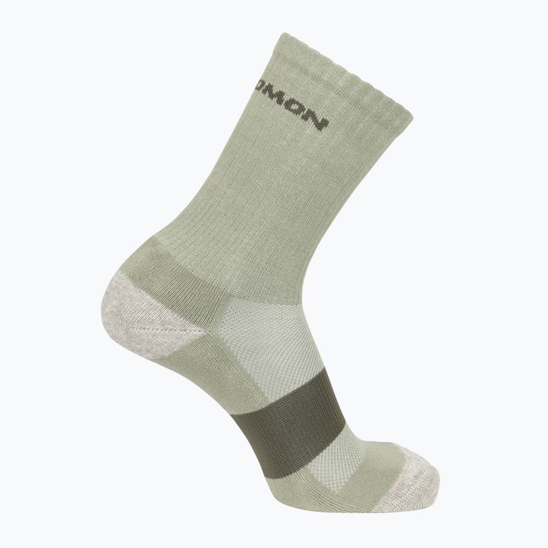 Salomon Evasion Crew 2 pair olive night/alpha socks 3