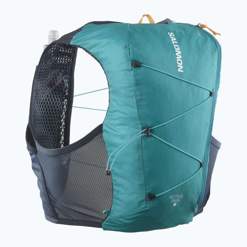 Salomon Active Skin 8 set running vest tahitian tide/carbon 2