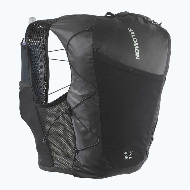 Women's running vest Salomon Active Skin 12 Set black/metal 2
