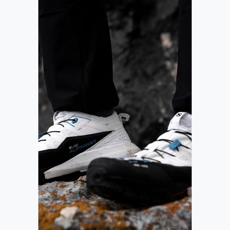 Hiking boots Salomon S/LAB Alpinway white/black/transcend blue 13