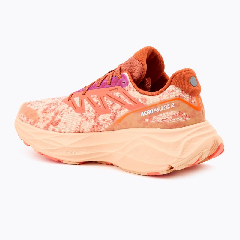 Salomon Aero Glide 2 women's running shoes spice route/peach quartz/fresh salmon 3