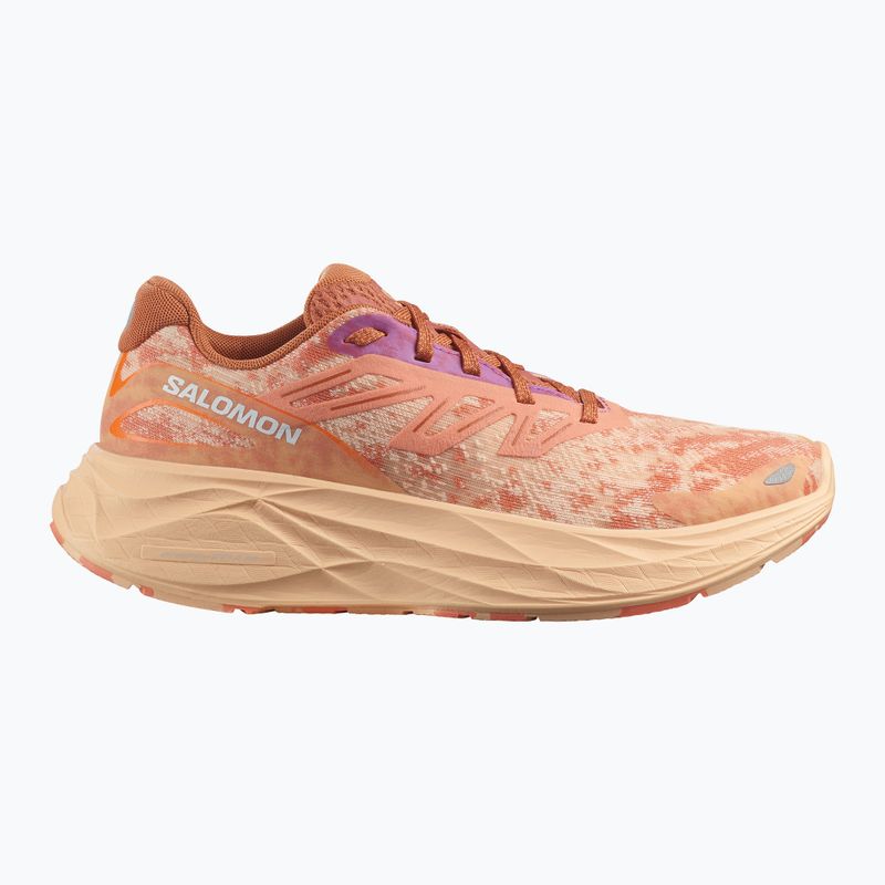 Salomon Aero Glide 2 women's running shoes spice route/peach quartz/fresh salmon 9