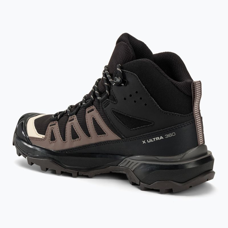 Women's hiking boots Salomon X Ultra 360 MID GTX black/plum kitten/shale 3